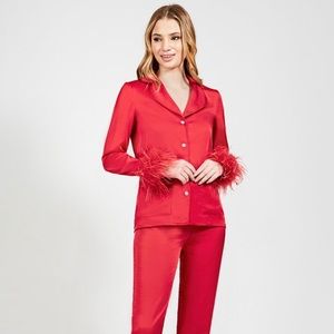 Nadine Merabi DARCIE RED PYJAMAS